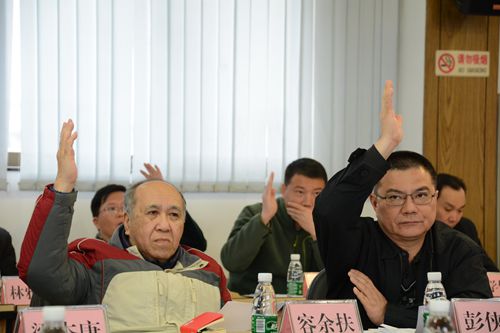 与会常委举手表决。